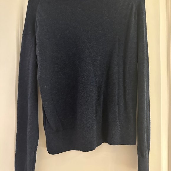 Everlane XS Wool & Cotton Navy Blue Crewneck Sweater - Picture 2 of 4